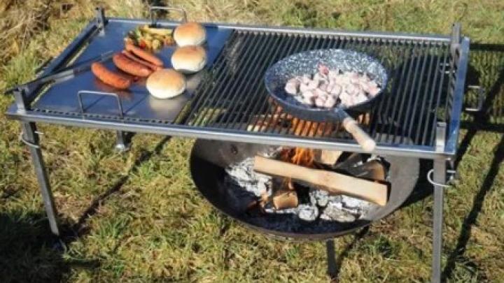 Spejder grill med ben